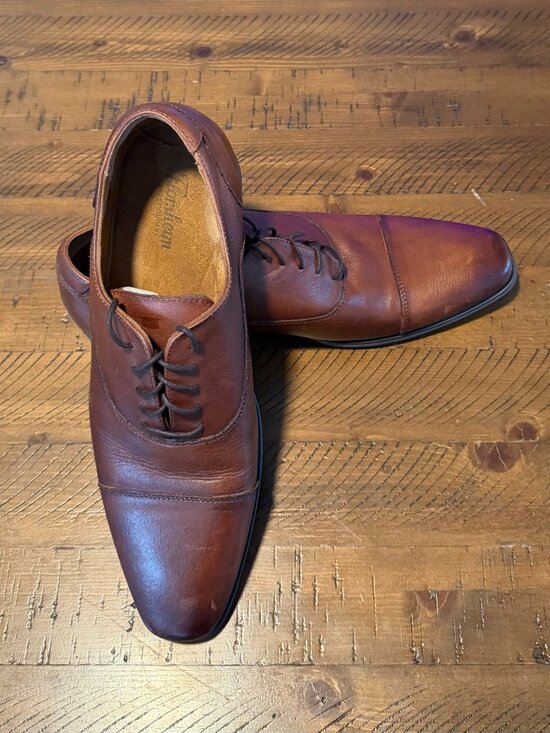 Florsheim Brown Leather Cap Toe Oxfords Mens 11 Classic Dress Shoes main image 7